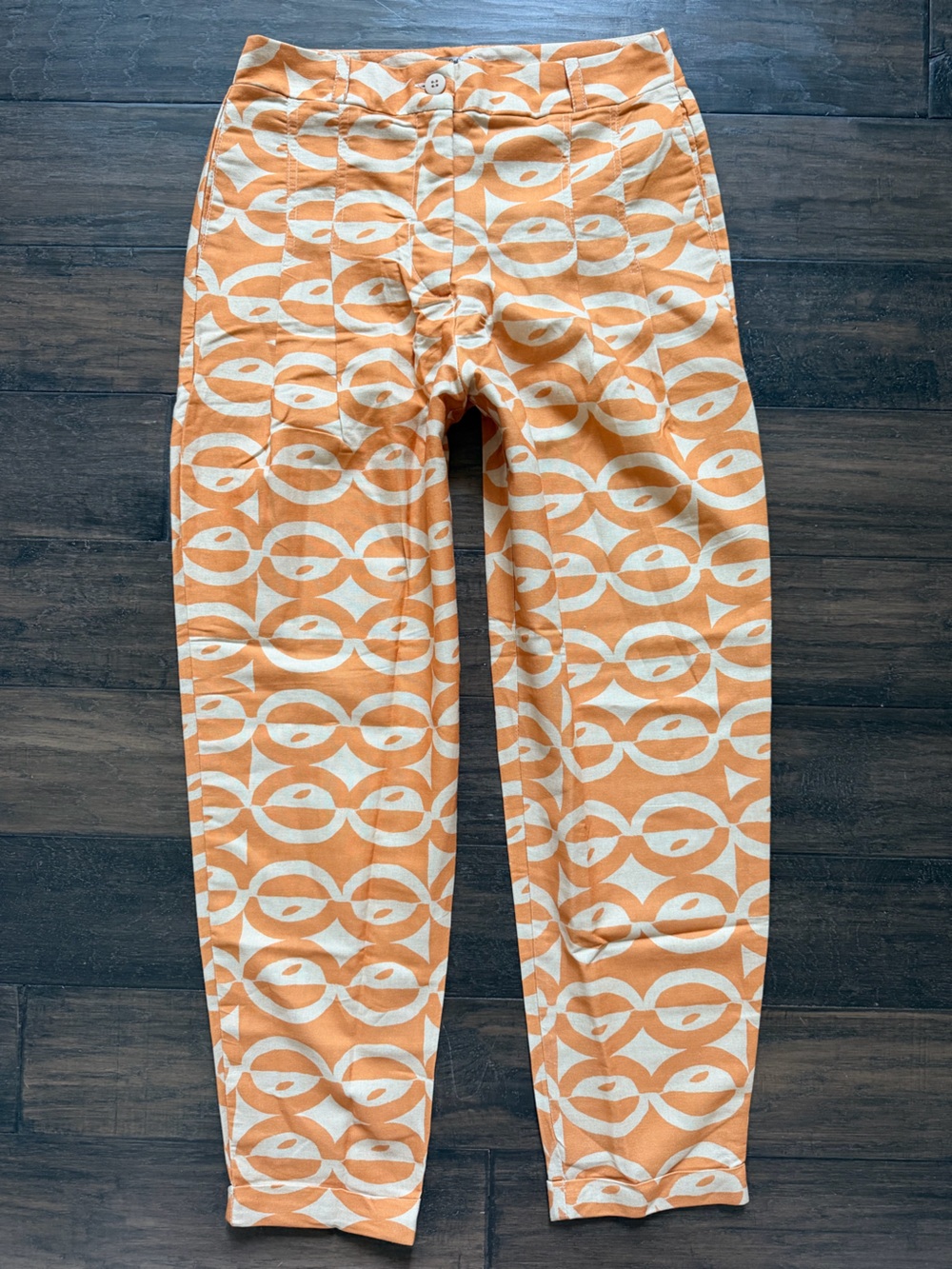 CA CAY Brazilian Resort Wear Geometric Print High Waisted Pants Sz S NWT $379!!